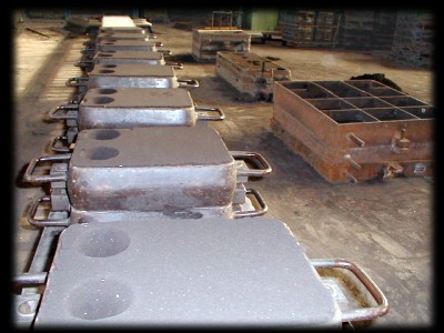 Staffe pronte per la colata